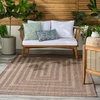image:imageNourison Home Tulum Brown 3 x 5 Area Rug  Easy Clean Non Shedding Bed Room Living Room Dining Room Kitchen 3 x 5Brown