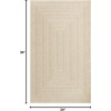 image:imageNourison Home Tulum Brown 3 x 5 Area Rug  Easy Clean Non Shedding Bed Room Living Room Dining Room Kitchen 3 x 5Cream