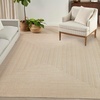image:imageNourison Home Tulum Brown 3 x 5 Area Rug  Easy Clean Non Shedding Bed Room Living Room Dining Room Kitchen 3 x 5Cream