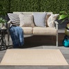 image:imageNourison Home Tulum Brown 3 x 5 Area Rug  Easy Clean Non Shedding Bed Room Living Room Dining Room Kitchen 3 x 5Cream