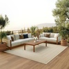 image:imageNourison Home Tulum Brown 3 x 5 Area Rug  Easy Clean Non Shedding Bed Room Living Room Dining Room Kitchen 3 x 5Cream
