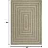 image:imageNourison Home Tulum Brown 3 x 5 Area Rug  Easy Clean Non Shedding Bed Room Living Room Dining Room Kitchen 3 x 5Olive