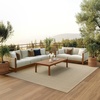 image:imageNourison Home Tulum Brown 3 x 5 Area Rug  Easy Clean Non Shedding Bed Room Living Room Dining Room Kitchen 3 x 5Taupe