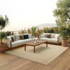 image:imageNourison Home Tulum Brown 3 x 5 Area Rug  Easy Clean Non Shedding Bed Room Living Room Dining Room Kitchen 3 x 5Taupe Ivory