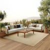 image:imageNourison Home Tulum Brown 3 x 5 Area Rug  Easy Clean Non Shedding Bed Room Living Room Dining Room Kitchen 3 x 5Taupe Ivory