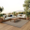 image:imageNourison Home Tulum Taupe 2 x 3 Area Rug  Easy Clean Non Shedding Bed Room Living Room Dining Room Kitchen 2 x 3Brown