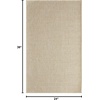 image:imageNourison Home Tulum Taupe 2 x 3 Area Rug  Easy Clean Non Shedding Bed Room Living Room Dining Room Kitchen 2 x 3Cream