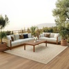 image:imageNourison Home Tulum Taupe Olive 3 x 5 Area Rug  Easy Clean Non Shedding Bed Room Living Room Dining Room Kitchen 3 x 5Cream