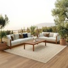 image:imageNourison Home Tulum Taupe Olive 3 x 5 Area Rug  Easy Clean Non Shedding Bed Room Living Room Dining Room Kitchen 3 x 5Cream