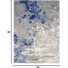image:imageNourison Home Twilight Abstract BlueGrey 2 x 3 Area Rug Easy Cleaning Non Shedding Bed Living Dining Room Kitchen 2x3 23X3