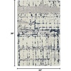 image:imageNourison Home Twilight Artistic IvoryNavy 2 x 3 Area Rug Easy Cleaning Non Shedding Bed Room Living Room Dining Room Kitchen 2x3IvoryNavy