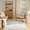 image:imageNourison Home Washable Charm Beige Ivory 3 x 5 Area Rug  Easy Clean Non Shedding Bed Room Living Room Dining Room Kitchen 3 x 5Blue Ivory