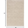 image:imageNourison Home Washable Charm Beige Ivory 3 x 5 Area Rug  Easy Clean Non Shedding Bed Room Living Room Dining Room Kitchen 3 x 5Silver Ivory