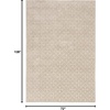 image:imageNourison Home Washable Charm Beige Ivory 3 x 5 Area Rug  Easy Clean Non Shedding Bed Room Living Room Dining Room Kitchen 3 x 5Silver Ivory