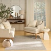 image:imageNourison Home Washable Charm Beige Ivory 3 x 5 Area Rug  Easy Clean Non Shedding Bed Room Living Room Dining Room Kitchen 3 x 5Silver Ivory