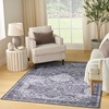 image:imageNourison Home Washables Pink 3 x 5 Area Rug  Easy Clean Non Shedding Bed Room Living Room Dining Room Kitchen 3 x 5Charcoal Grey