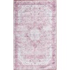 image:imageNourison Home Washables Pink 3 x 5 Area Rug  Easy Clean Non Shedding Bed Room Living Room Dining Room Kitchen 3 x 5Pink