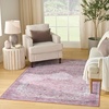 image:imageNourison Home Washables Pink 3 x 5 Area Rug  Easy Clean Non Shedding Bed Room Living Room Dining Room Kitchen 3 x 5Pink