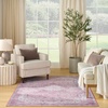 image:imageNourison Home Washables Pink 3 x 5 Area Rug  Easy Clean Non Shedding Bed Room Living Room Dining Room Kitchen 3 x 5Pink