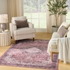 image:imageNourison Home Washables Pink 3 x 5 Area Rug  Easy Clean Non Shedding Bed Room Living Room Dining Room Kitchen 3 x 5Red