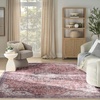 image:imageNourison Home Washables Pink 3 x 5 Area Rug  Easy Clean Non Shedding Bed Room Living Room Dining Room Kitchen 3 x 5Red