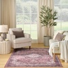 image:imageNourison Home Washables Pink 3 x 5 Area Rug  Easy Clean Non Shedding Bed Room Living Room Dining Room Kitchen 3 x 5Red