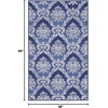 image:imageNourison Home Whimsicle Blue 3 x 5 Area Rug  Easy Clean Non Shedding Bed Room Living Room Dining Room Kitchen 3 x 5Blue