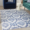 image:imageNourison Home Whimsicle Blue 3 x 5 Area Rug  Easy Clean Non Shedding Bed Room Living Room Dining Room Kitchen 3 x 5IvoryNavy