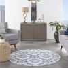 image:imageNourison Home Whimsicle Blue 3 x 5 Area Rug  Easy Clean Non Shedding Bed Room Living Room Dining Room Kitchen 3 x 5IvoryNavy