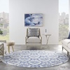 image:imageNourison Home Whimsicle Blue 3 x 5 Area Rug  Easy Clean Non Shedding Bed Room Living Room Dining Room Kitchen 3 x 5IvoryNavy