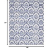 image:imageNourison Home Whimsicle Blue 3 x 5 Area Rug  Easy Clean Non Shedding Bed Room Living Room Dining Room Kitchen 3 x 5IvoryNavy
