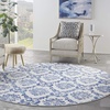 image:imageNourison Home Whimsicle Blue 3 x 5 Area Rug  Easy Clean Non Shedding Bed Room Living Room Dining Room Kitchen 3 x 5IvoryNavy