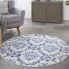 image:imageNourison Home Whimsicle Blue 3 x 5 Area Rug  Easy Clean Non Shedding Bed Room Living Room Dining Room Kitchen 3 x 5IvoryNavy