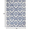 image:imageNourison Home Whimsicle Blue 3 x 5 Area Rug  Easy Clean Non Shedding Bed Room Living Room Dining Room Kitchen 3 x 5IvoryNavy