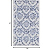 image:imageNourison Home Whimsicle Blue 3 x 5 Area Rug  Easy Clean Non Shedding Bed Room Living Room Dining Room Kitchen 3 x 5IvoryNavy