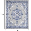 image:imageNourison Home Whimsicle Ivory Blue 3 x 5 Area Rug  Easy Clean Non Shedding Bed Room Living Room Dining Room Kitchen 3 x 5Grey Blue