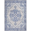 image:imageNourison Home Whimsicle Ivory Blue 3 x 5 Area Rug  Easy Clean Non Shedding Bed Room Living Room Dining Room Kitchen 3 x 5Grey Blue