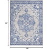 image:imageNourison Home Whimsicle Ivory Blue 3 x 5 Area Rug  Easy Clean Non Shedding Bed Room Living Room Dining Room Kitchen 3 x 5Grey Blue