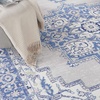 image:imageNourison Home Whimsicle Ivory Blue 3 x 5 Area Rug  Easy Clean Non Shedding Bed Room Living Room Dining Room Kitchen 3 x 5Grey Blue