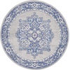 image:imageNourison Home Whimsicle Ivory Blue 3 x 5 Area Rug  Easy Clean Non Shedding Bed Room Living Room Dining Room Kitchen 3 x 5Grey Blue