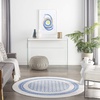 image:imageNourison Home Whimsicle Ivory Blue 3 x 5 Area Rug  Easy Clean Non Shedding Bed Room Living Room Dining Room Kitchen 3 x 5Ivory Blue