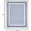 image:imageNourison Home Whimsicle Ivory Blue 3 x 5 Area Rug  Easy Clean Non Shedding Bed Room Living Room Dining Room Kitchen 3 x 5Ivory Blue