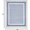 image:imageNourison Home Whimsicle Ivory Blue 3 x 5 Area Rug  Easy Clean Non Shedding Bed Room Living Room Dining Room Kitchen 3 x 5Ivory Blue