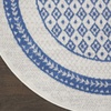 image:imageNourison Home Whimsicle Ivory Blue 3 x 5 Area Rug  Easy Clean Non Shedding Bed Room Living Room Dining Room Kitchen 3 x 5Ivory Blue