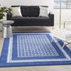 image:imageNourison Home Whimsicle Ivory Blue 3 x 5 Area Rug  Easy Clean Non Shedding Bed Room Living Room Dining Room Kitchen 3 x 5Navy