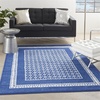 image:imageNourison Home Whimsicle Ivory Blue 3 x 5 Area Rug  Easy Clean Non Shedding Bed Room Living Room Dining Room Kitchen 3 x 5Navy