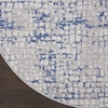 image:imageNourison Home Whimsicle Ivory Navy 3 x 5 Area Rug  Easy Clean Non Shedding Bed Room Living Room Dining Room Kitchen 3 x 5GreyBlue