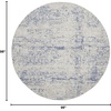 image:imageNourison Home Whimsicle Ivory Navy 3 x 5 Area Rug  Easy Clean Non Shedding Bed Room Living Room Dining Room Kitchen 3 x 5GreyBlue