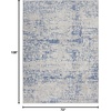 image:imageNourison Home Whimsicle Ivory Navy 3 x 5 Area Rug  Easy Clean Non Shedding Bed Room Living Room Dining Room Kitchen 3 x 5GreyBlue