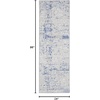 image:imageNourison Home Whimsicle Ivory Navy 3 x 5 Area Rug  Easy Clean Non Shedding Bed Room Living Room Dining Room Kitchen 3 x 5GreyBlue